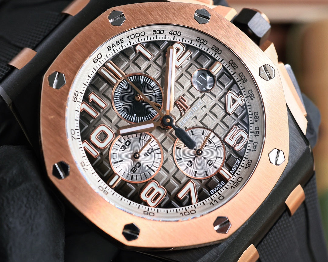 TOP! Yellow Ceramic Bezel- Black Rubber - Automatic - 44mm