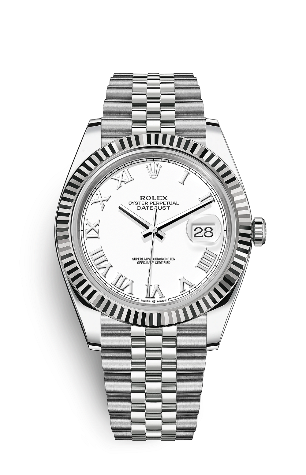 Rolex Oyster Perpetual 41, silver/white dial