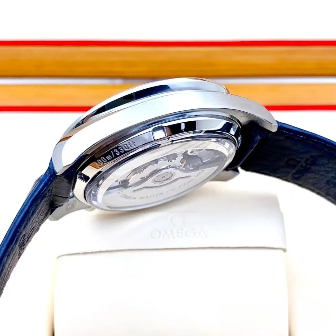 Chronograph - Blue Ceramic- Blue Leather- Automatic - 44mm