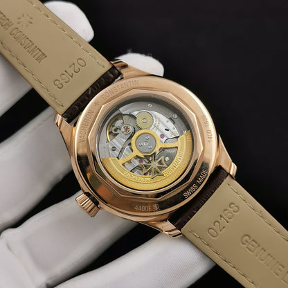 White Silver - 83520/000R-9909- Brown Leather - Automatic - 40mm