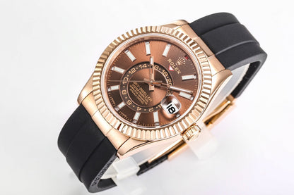 Rolex Sky-Dweller 42 - Brown Rose Gold (Black Rubber)