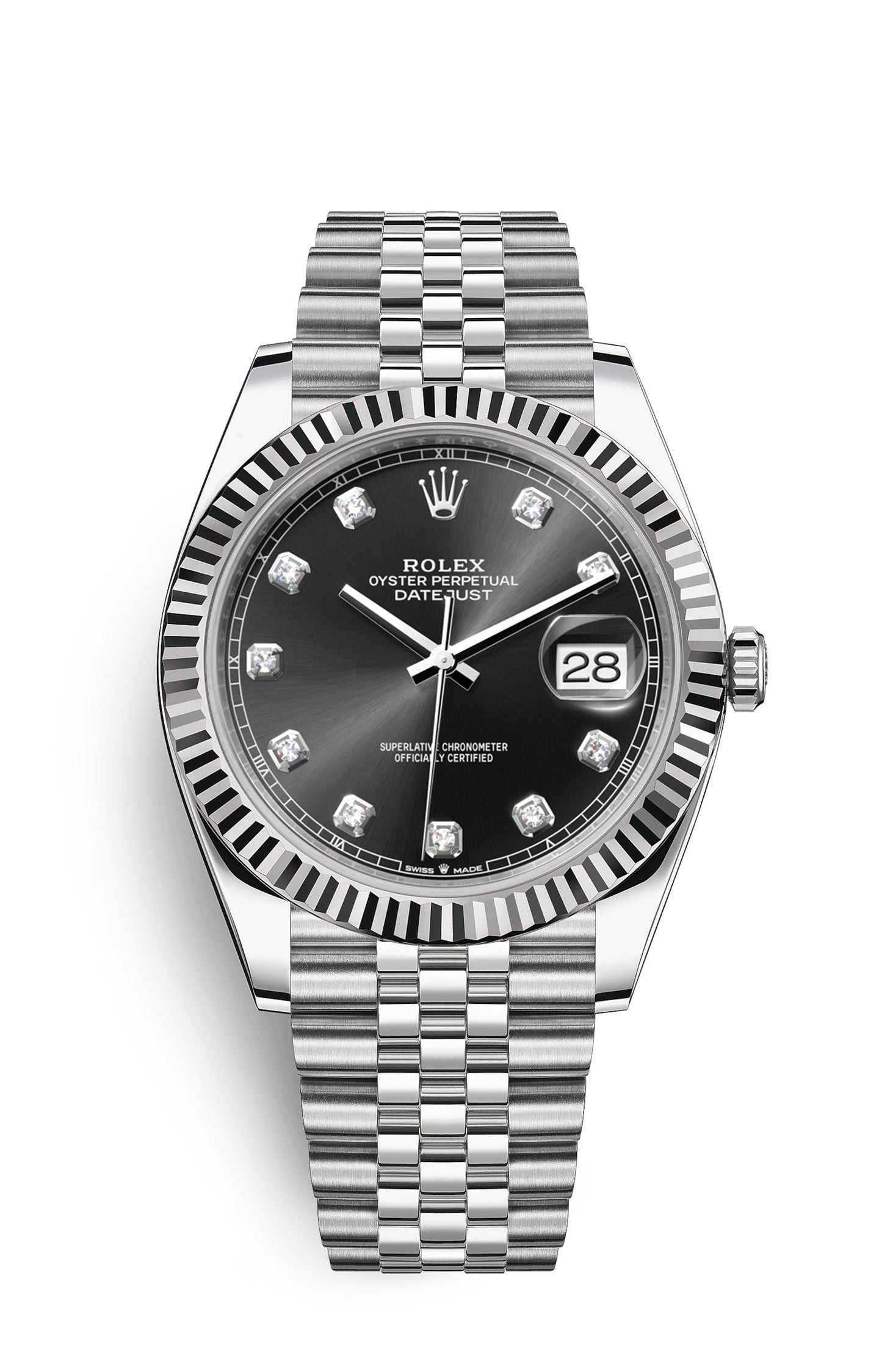 Rolex Oyster Perpetual Datejust 41, stainless steel, black dial