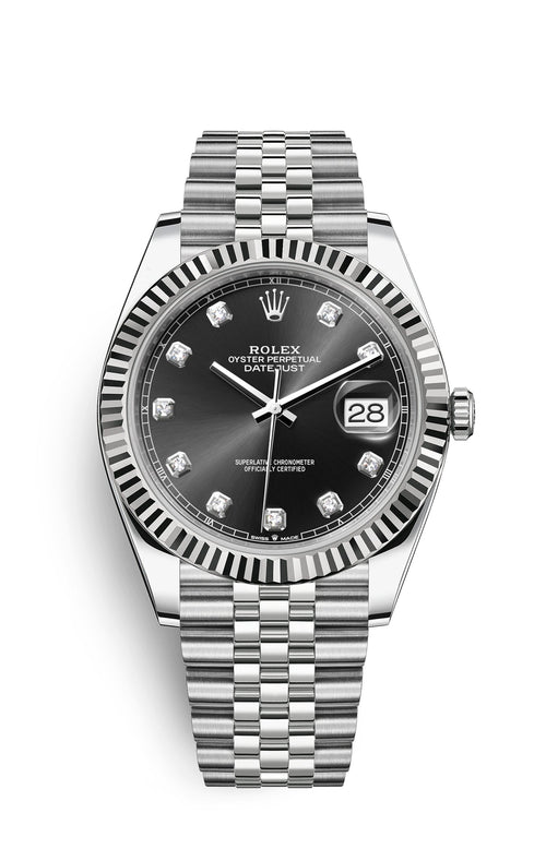 Rolex Oyster Perpetual Datejust 41, stainless steel, black dial
