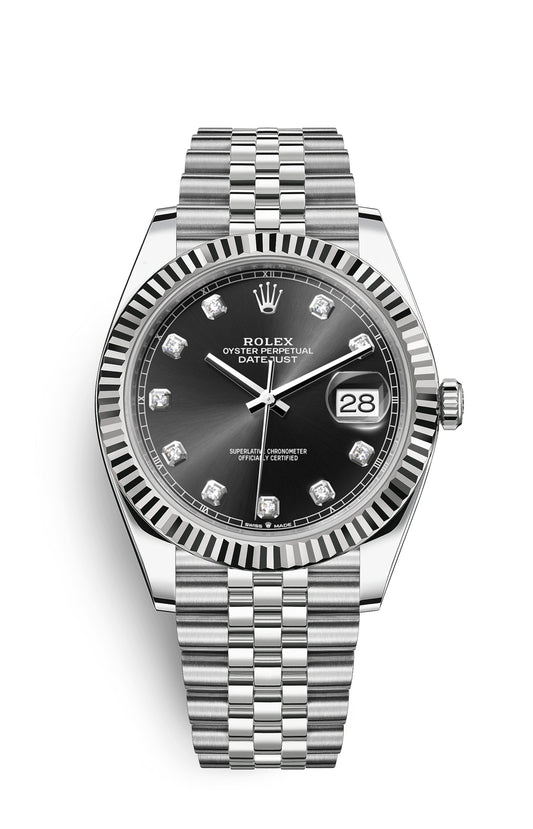 Rolex Oyster Perpetual Datejust 41, stainless steel, black dial