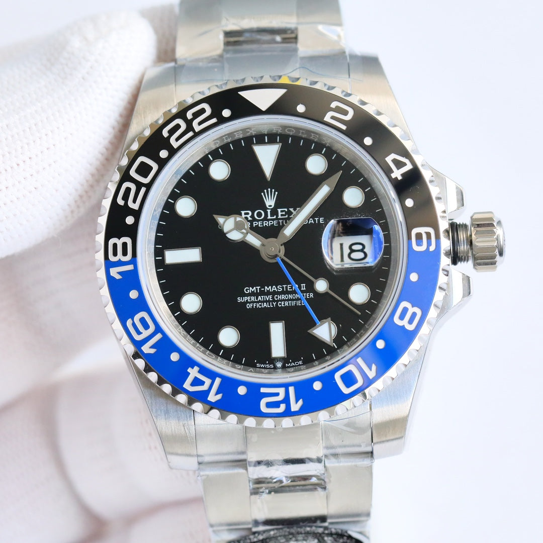 Rolex GMT-Master II, blue & black bezel (“Batman”)