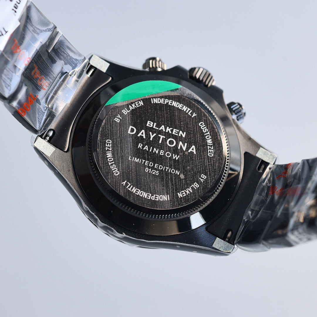 Rolex Cosmograph Daytona, colored racing accents (blue, orange, green, yellow etc.)