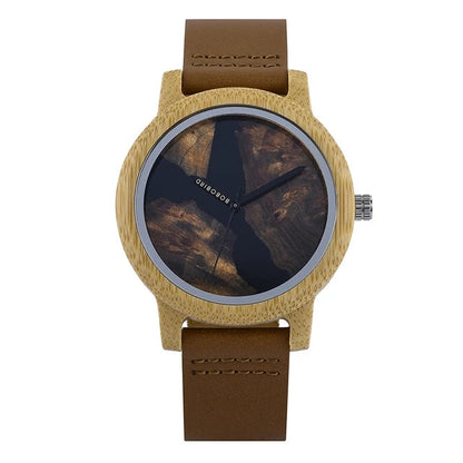 Black Brown - Brown Rubber - quartz - 42mm