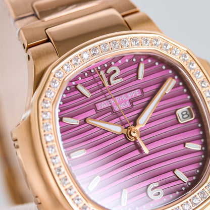 Lady - Purple - Rosegold 316L Steel - Automatic - 35mm