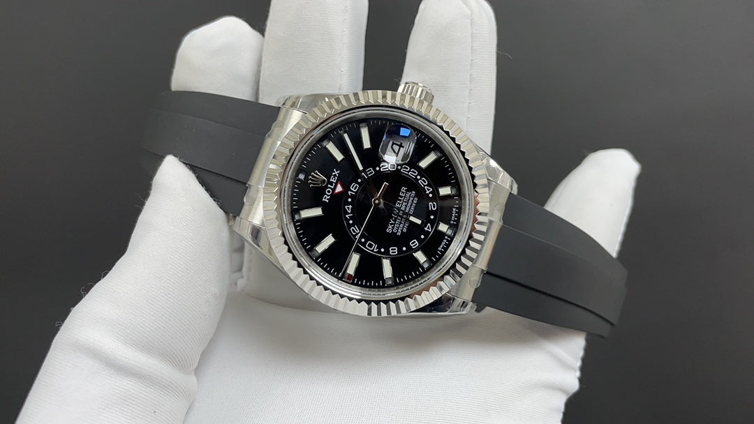 Rolex Sky-Dweller 42 - Black Silver (Rubber)
