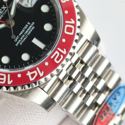 Rolex GMT-Master II, red & black bezel (“Coke” style)