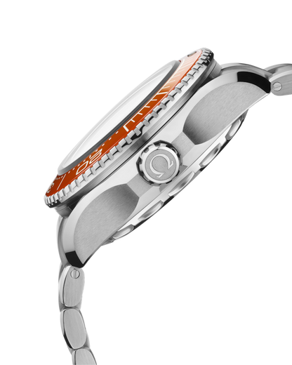 L Size- Red Ceramic - Silver 904L Steel - Automatic - 45.5mm