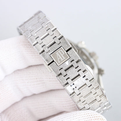 TOP! Frosted White - White Steel - Automatic - 41mm