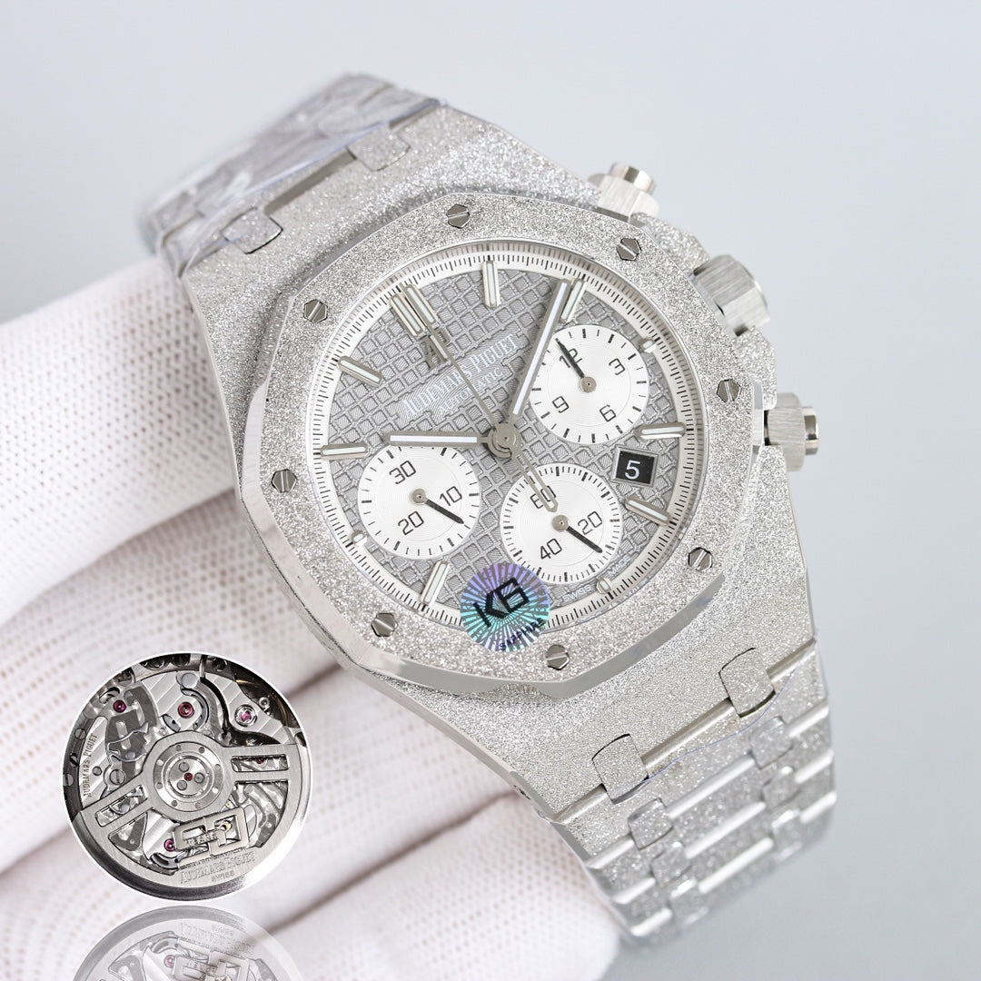 TOP! Frosted White - White Steel - Automatic - 41mm