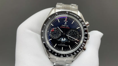 Chronograph - Silver Ceramic- 904L Steel- Automatic - 44mm