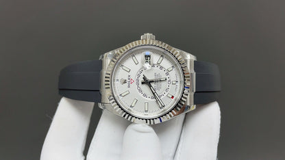 Rolex Yacht-Master 42, white/silver style