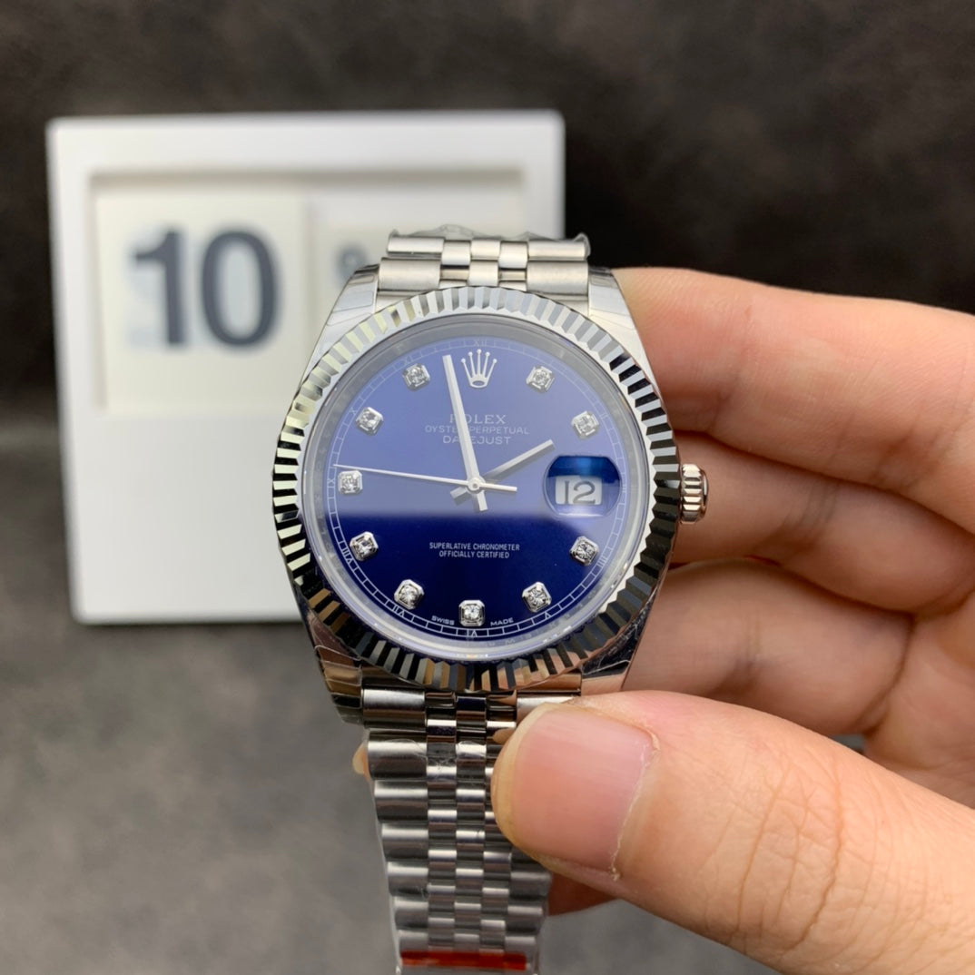 Rolex Oyster Perpetual Datejust 41, stainless steel, blue dial