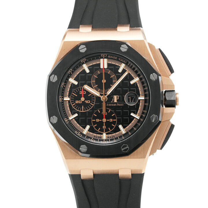 Chronograph-Rosegold Ceramic- Black Rubber - Automatic - 44mm