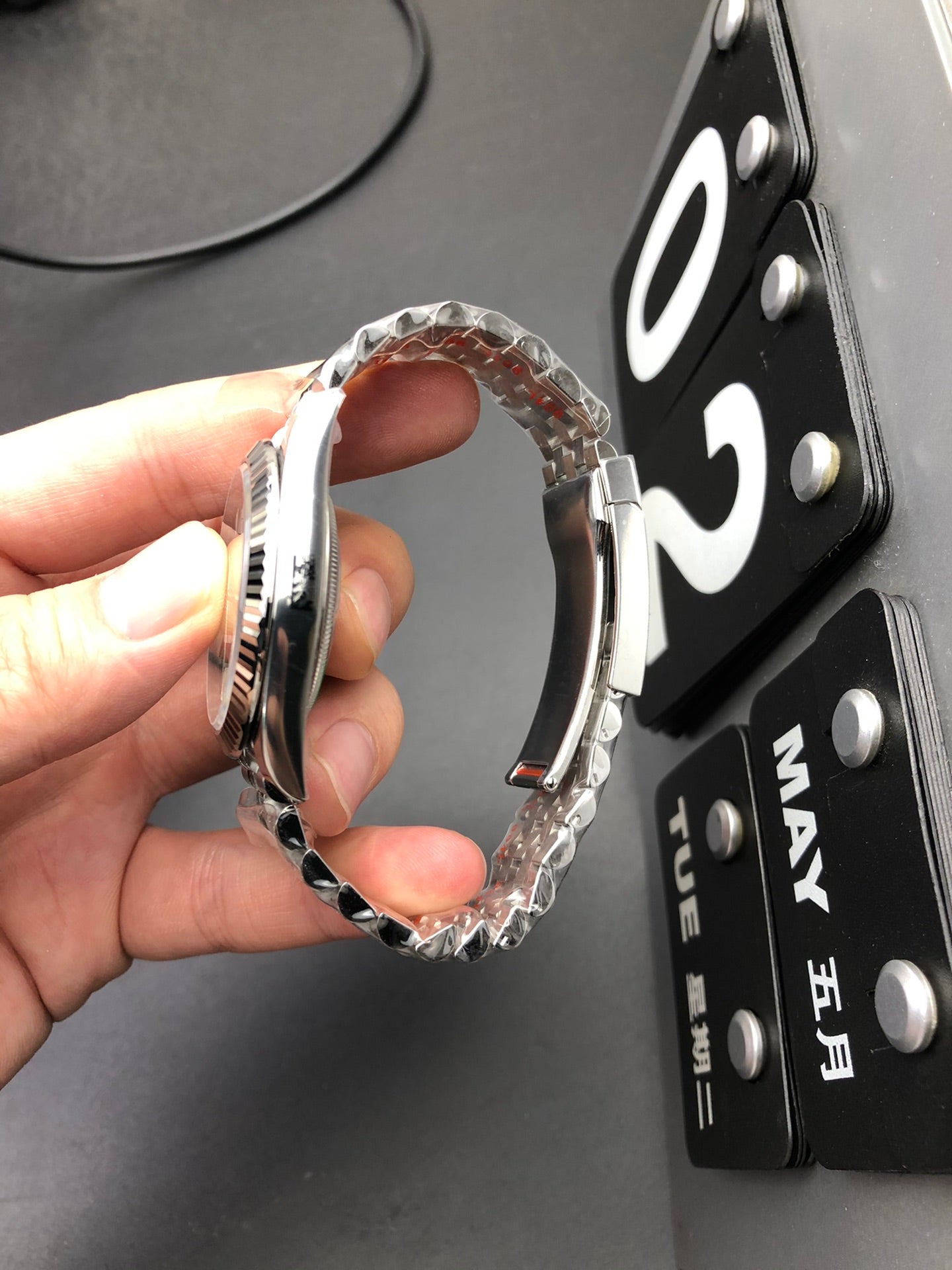 Rolex Oyster Perpetual Datejust 36/41, grey/silver dial