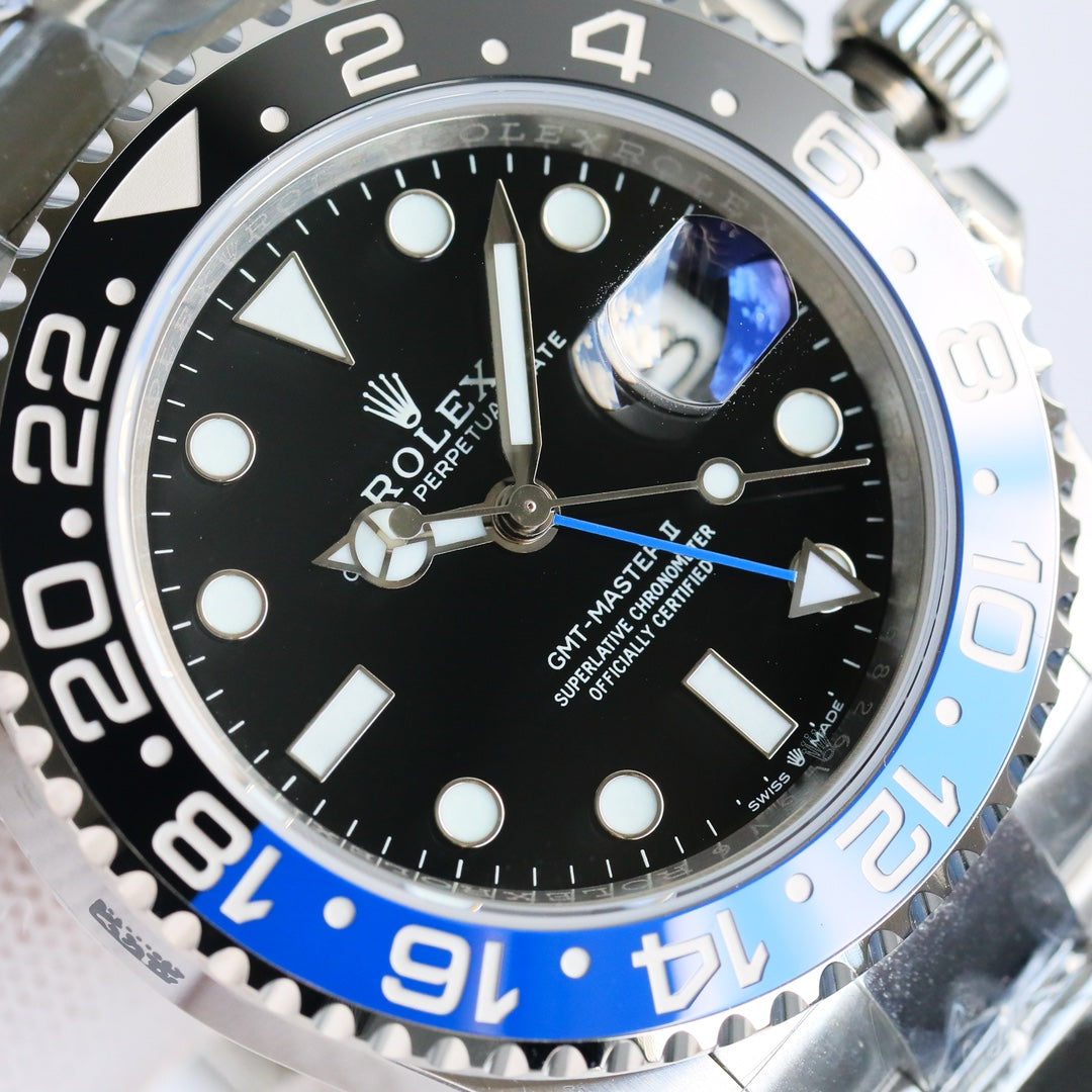 Rolex GMT-Master II, blue & black bezel (“Batman”)