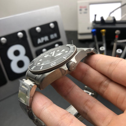 ZF Factory-Titanium - Black -Titanium Bracelet - Automatic - 42mm