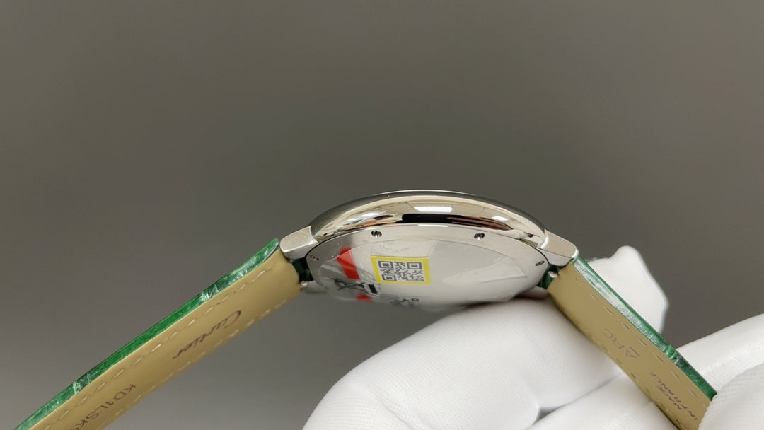 Green Silver- Green Leather - Automatic - 42mm