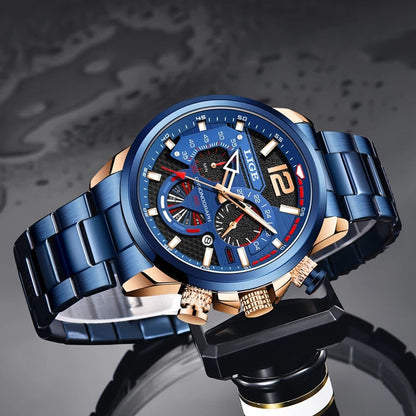 Blue - Rubber Automatic - 42mm