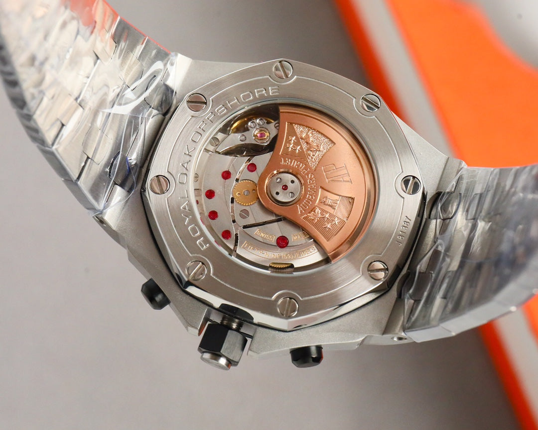 Chronograph - Baby blue White Ceramic Bezel - Silver 904L Steel - Automatic - 42mm