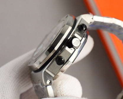 Chronograph - White Ceramic Bezel - Silver 904L Steel - Automatic - 42mm