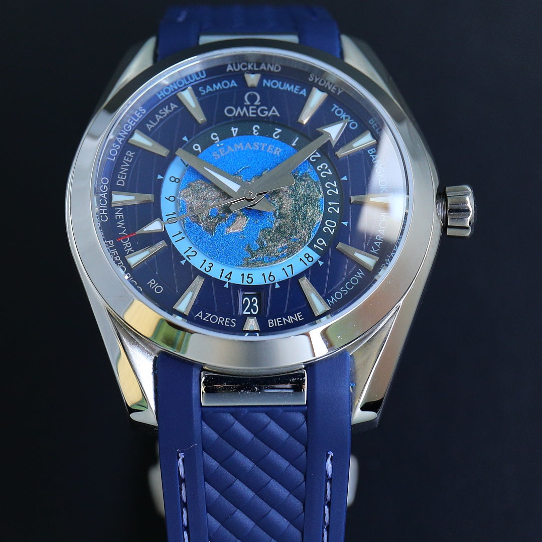 Blue Steel - Blue Rubber Strap - Automatic - 43mm