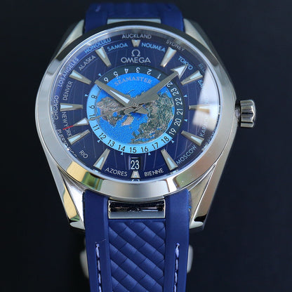 Blue Steel - Blue Rubber Strap - Automatic - 43mm