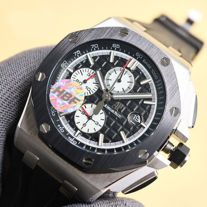 TOP! Black Ceramic Bezel - Black Rubber - Automatic - 44mm