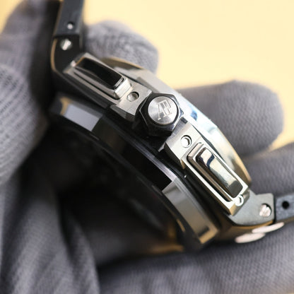 TOP! Black Ceramic Bezel - Black Rubber - Automatic - 44mm