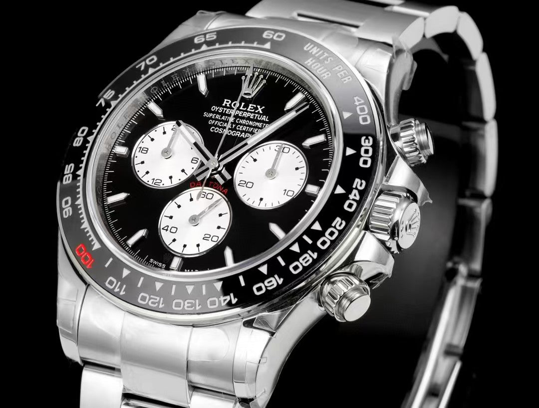 Rolex Cosmograph Daytona, calibre 4130 / 4131, steel, black & white