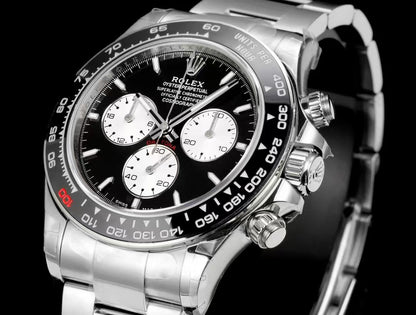 Rolex Cosmograph Daytona, calibre 4130 / 4131, steel, black & white