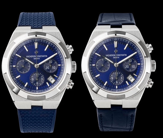 Blue Rubber Strap+Leather Strap for VC