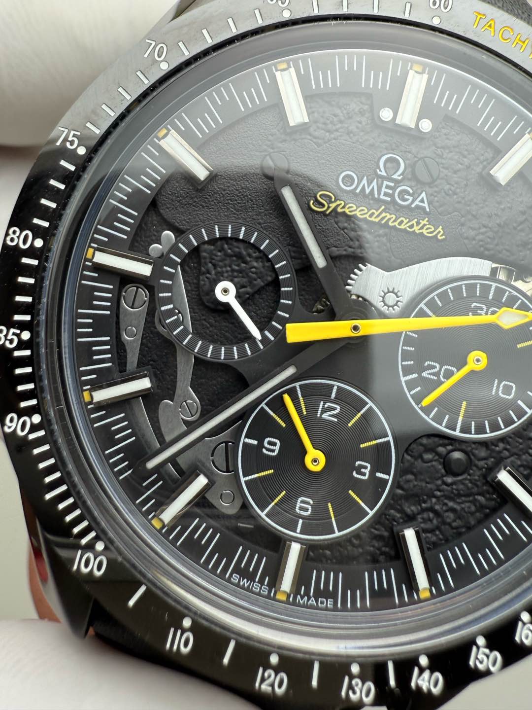 Chronograph -Hollow - Black 904L Steel - Black Rubber- Automatic - 42mm