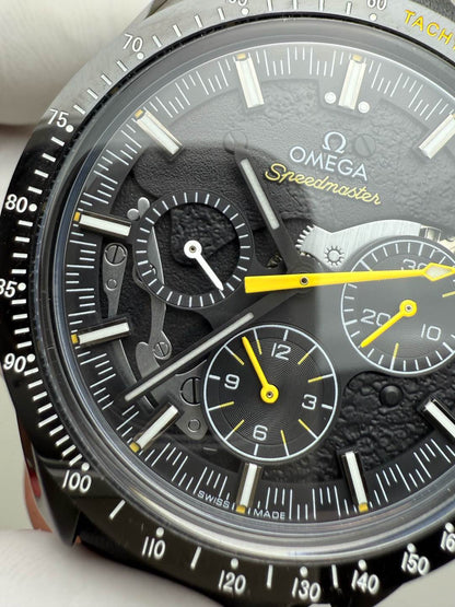 Chronograph -Hollow - Black 904L Steel - Black Rubber- Automatic - 42mm