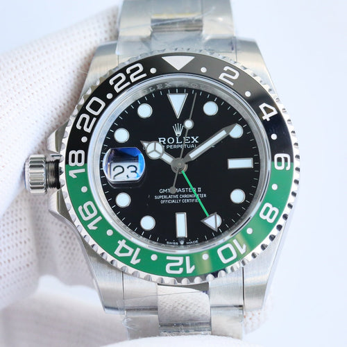 Rolex GMT-Master II, ref. 126720VTNR, left-handed green & black