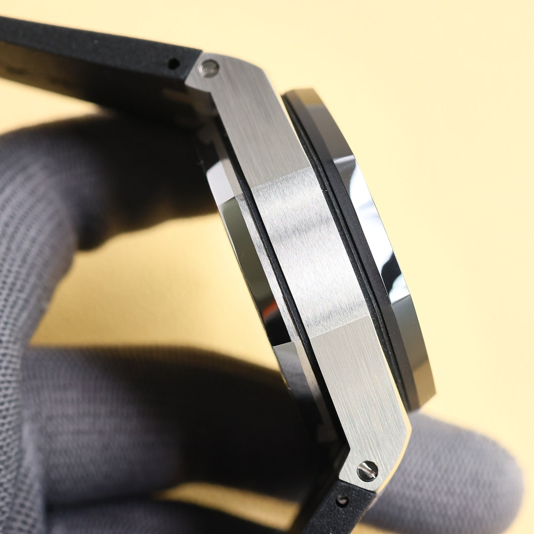 TOP! Black Ceramic Bezel - Black Rubber - Automatic - 44mm