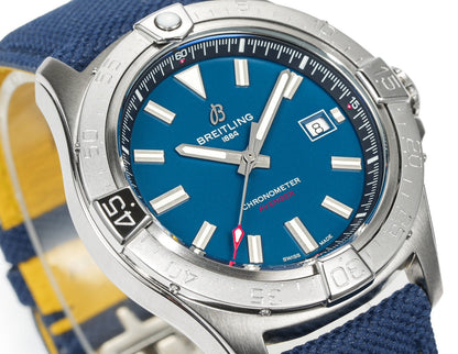 Silver Ceramic- Blue AVG - Blue Rubber - Automatic - 42mm