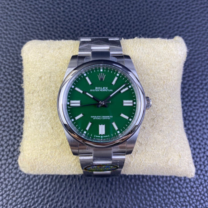 Rolex Oyster Perpetual Datejust 41, stainless steel, green dial