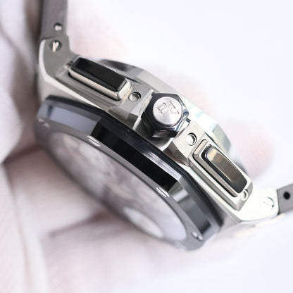 TOP! Grey Ceramic Bezel - Grey Rubber - Automatic - 44mm