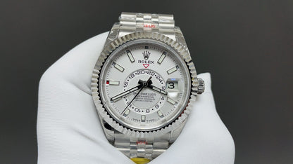 Rolex Yacht-Master 42, white/silver style