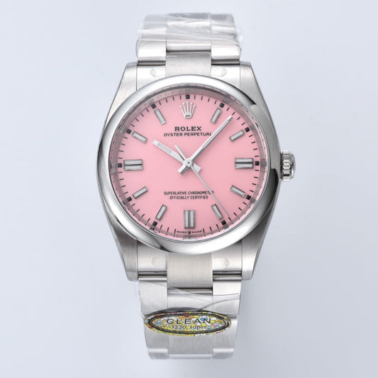 Rolex Oyster Perpetual Datejust 41, stainless steel, pink dial