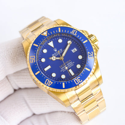 Rolex Deepsea 44, ref. 136668LB, yellow gold, blue dial
