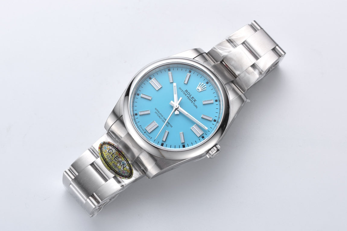 Rolex Oyster Perpetual Datejust - Baby blue -  Automatic - 41mm/36mm