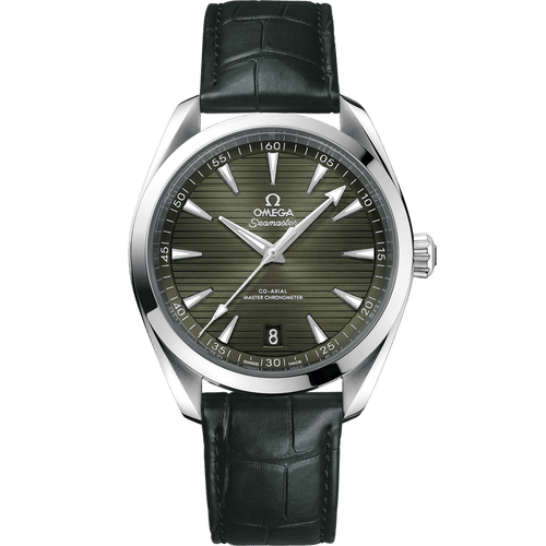 Green Steel - Black Leather - Automatic - 41mm