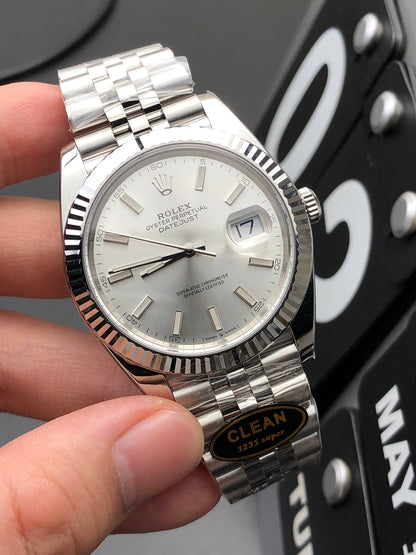 Rolex Oyster Perpetual Datejust 36/41, grey/silver dial
