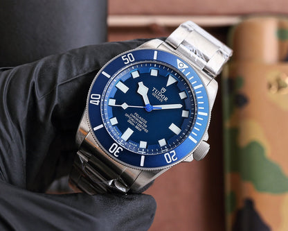 Blue Silver - White 904L Steel - Automatic - 42mm