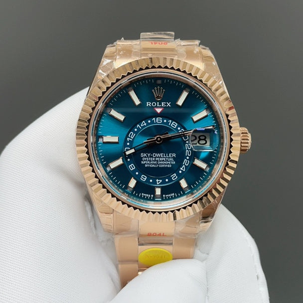 Rolex Yacht-Master 42, Everose with blue dial